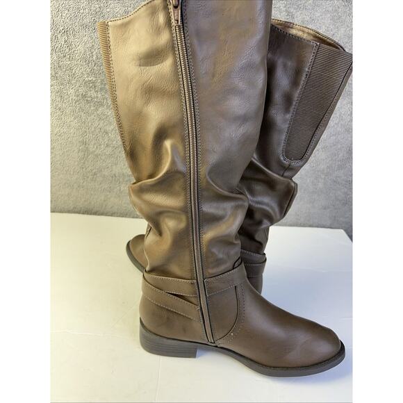 White Mountain Leto Brown Slouch Riding Boot NEW 8.5 - Picture 7 of 9